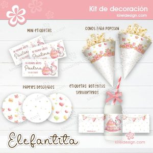 Elefantita Kit Imprimible Kireidesign