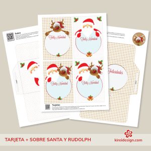 Tarjeta_Santa-y-Rudolph_kireidesign
