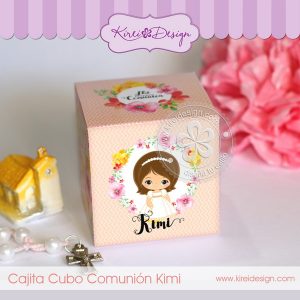 Caja Cubo Comunión Kimi