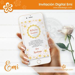 Emi: Invitación Digital Comunión