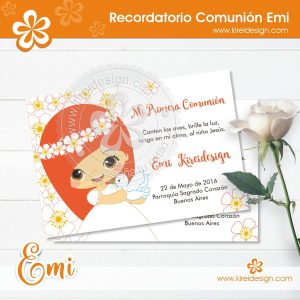 Emi: Estampita Comunión