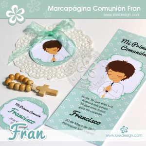 Marcapáginas Comunión Fran