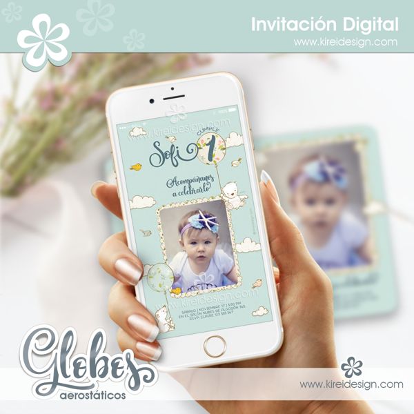Cumpleaños con Globos  Invitaciones Digitales