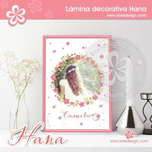 Hana: Lámina decorativa