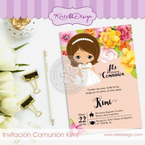 Invitación Comunión Kimi