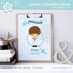 Lámina Comunión Colores