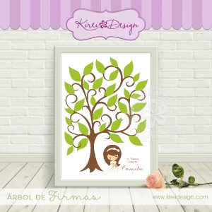 Lámina Árbol de firmas (niña)