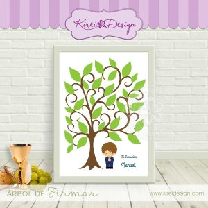Lámina Árbol de firmas (niño)