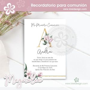 Magnolia: Recordatorio Comunión