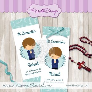 Estampita (marcapáginas) Raidon