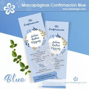 Marcapágina Confirmación Blue