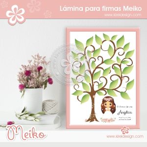 Lámina Árbol de firmas Meiko