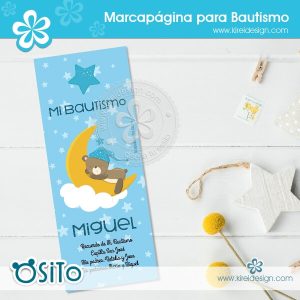 Marcapágina Bautismo Osito