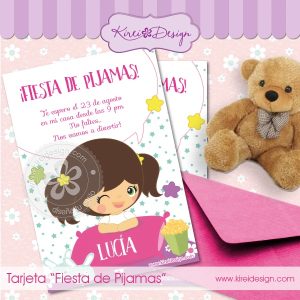 Invitación Fiesta de Pijamas
