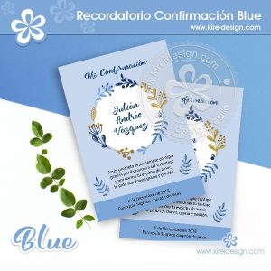 Recordatorio Confirmación Blue