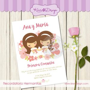 Recordatorio para mellizas