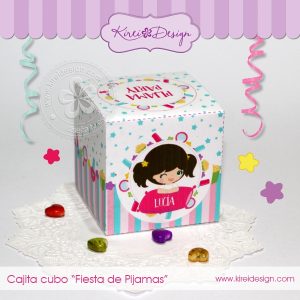Caja cubo Fiesta de Pijamas
