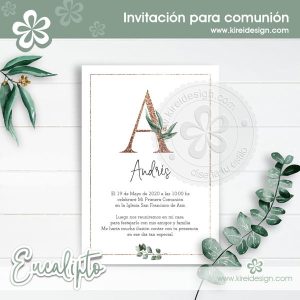 Eucalipto: Invitación Comunión
