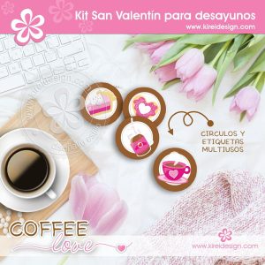Coffee Love: Kit imprimible para desayunos