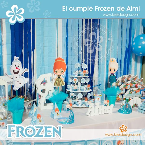 Frozen 1: kit imprimible decoración de fiesta