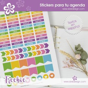 Freebie: Stickers para Agendas – Kireidesign