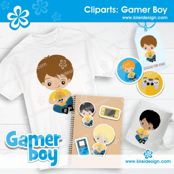 Cliparts-gamer-boy