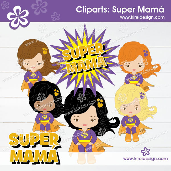 Cliparts-Super-mama_Kireidesign