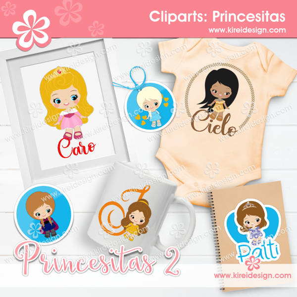 Cliparts princesas 2_Kireidesign