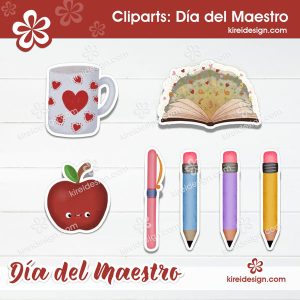 dia del maestro cliparts by kireidesign