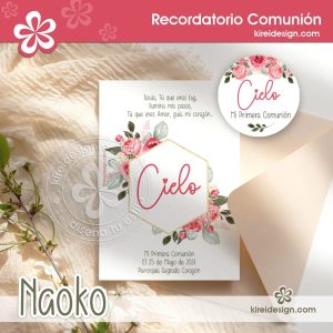naoko recordatorio primera comunion by kireidesign