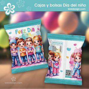 set de bolsitas y cajas dia del niño