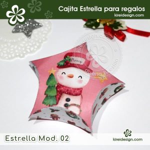cajita estrella para regalos