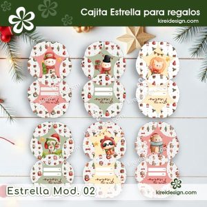 cajita estrella para regalos