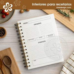 interiores imprimibles recetario vertical