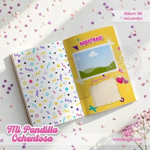 Álbum “Memorias Retro” – Amigas x Siempre (editable en Canva)