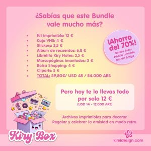 Kiry Box – Bundle imprimible para el Día del Amigo