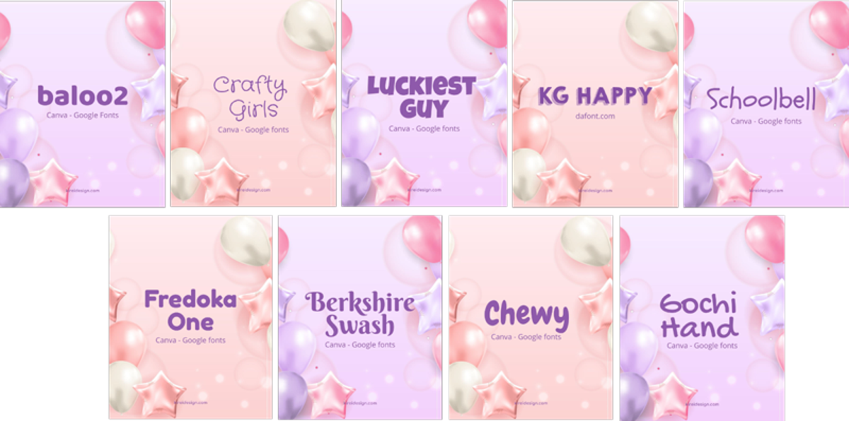 tipografias infantiles