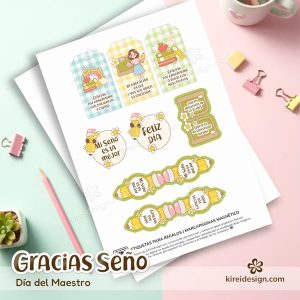 Set imprimible “Gracias Seño”