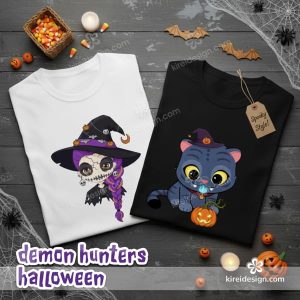 k.pop demon hunters cliparts halloween