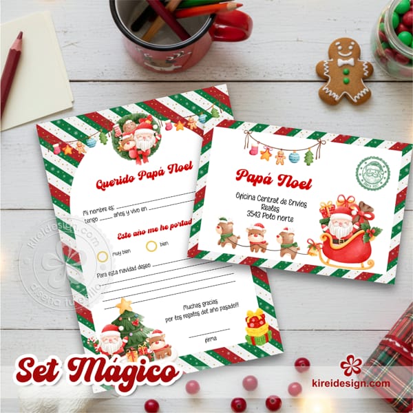 Set magico carta santa (1) Set mágico papá noel