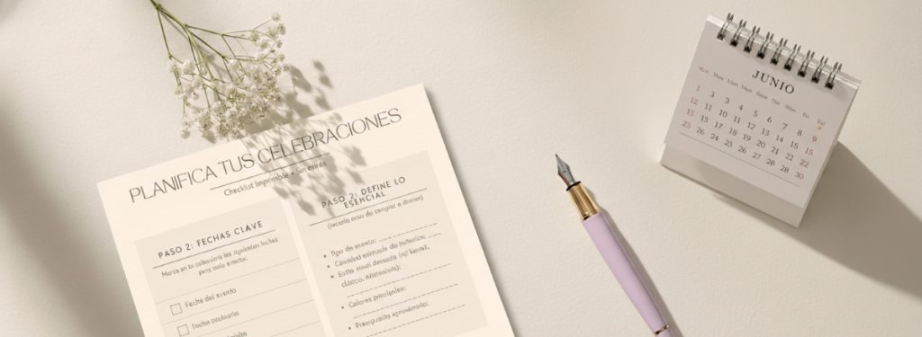 Cómo planificar tus celebraciones , checklist freebie by kireidesign