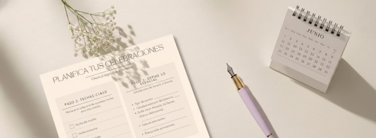 Cómo planificar tus celebraciones , checklist freebie by kireidesign
