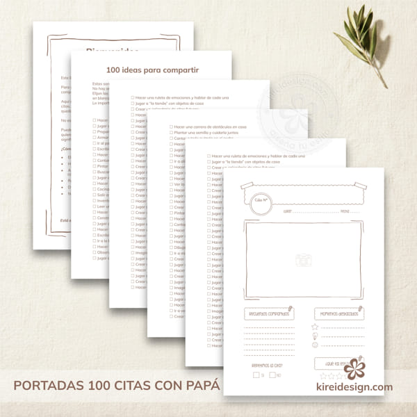 interiores_100 citas con papa_kireidesign (3) hojas interiores para libro 100 citas con papa_ kireidesign