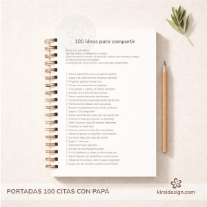 hojas interiores para libro 100 citas con papa_ kireidesign