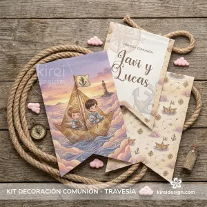 kit de comunion para hermanitos coleccion Travesia_Kireidesign_