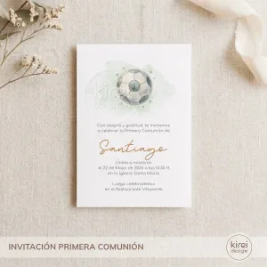 Invitacion para Comunion modelo Pequenos talentos kireidesign