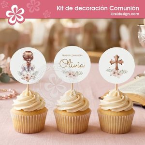 kit de decoracion primera comunion_flor de fe_kireidesign