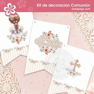 kit de decoracion primera comunion_flor de fe_kireidesign