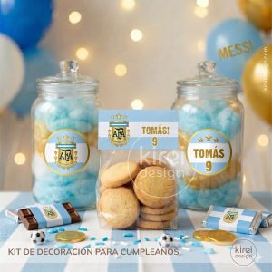 kit imprimible selección argentina para cumpleaños