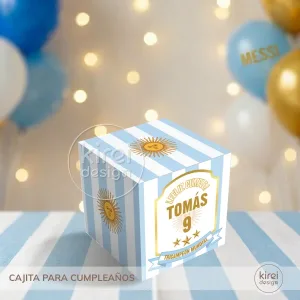 cajita cubo seleccion argentina